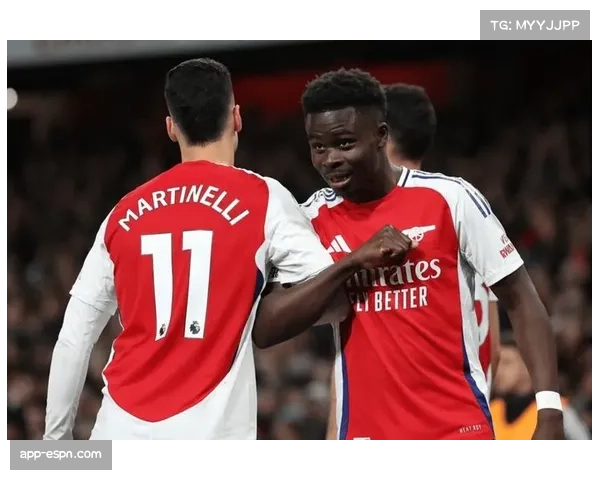 战报：阿森纳4-0大胜布莱顿，萨卡两传一射，枪手紧追曼城